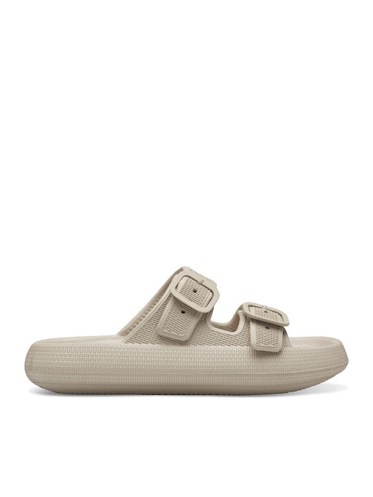 Tamaris Flache Sandalen für Damen in Beige Farbe