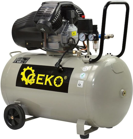 Geko Einphasig Luftkompressor mit Leistung 4.1hp und Lufttank 100Es G80330