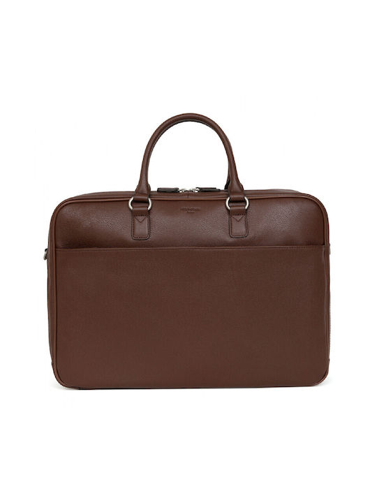 Hexagona Leder Herrentasche Geldbörse Braun