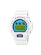 Casio Digital Watch Battery with White Rubber Strap