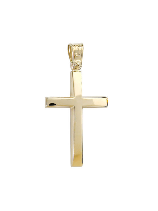 Daskalakis Herren Gold Kreuz 14K