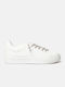 InShoes Basic Femei Sneakers White / Champagne