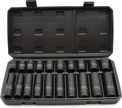Geko G10517 Casetă Cu Chei Tubulare 1/2" 20 Bucăți Geko G10517 Casetă Cu Chei Tubulare 1/2" 20 Bucăți
