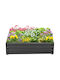 Outsunny Pot Metallic Grey 120x120x30cm.