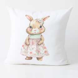 Pillow Decorative Printed Design 68 White 45 X 45 Cm 45 X 45 Cm