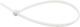 White Nylon Collars 180x3.6mm Uv 100 Pieces Geko G17147