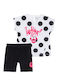 Kids' Set with Shorts Summer 2pcs White-Black