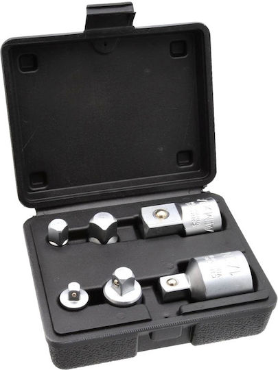 Geko Ratschen- und Steckschlüssel-Set 1/2" & 3/4" & 3/8" & 1/4" 6 Stück