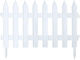 Prosperplast Plastic Fence Grilles in White Colour 35cm x 3.22m 7 Pieces