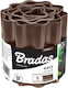 Bradas Separator Bordură de Grădină din Plastic în Culoarea Maro 20cm x 9.0m