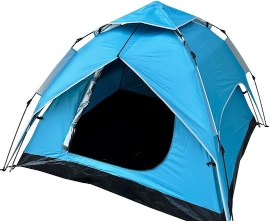 Campus Twin Αυτόματη Καλοκαιρινή Σκηνή Camping Igloo Μπλε με Διπλό Πανί για 4 Άτομα 210x210x130εκ.