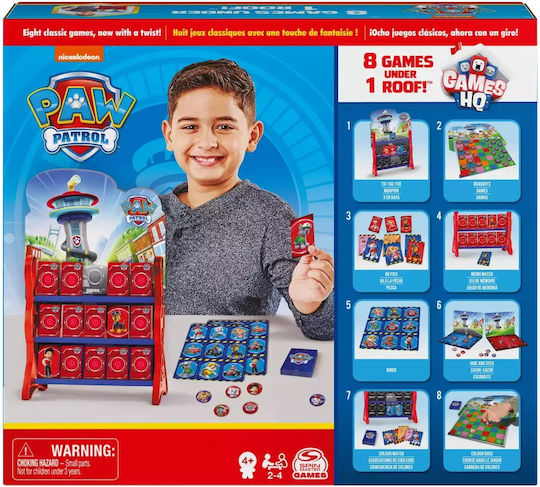 Joc de Societate Paw Patrol 8 Games Under 1 Roof pentru 2-4 Jucători 4+ Ani (EN) Spin Master