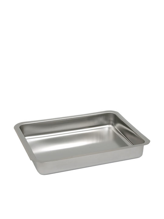 Silver Star Ταψί Ορθογώνιο από Ανοξείδωτο Ατσάλι 37x26cm