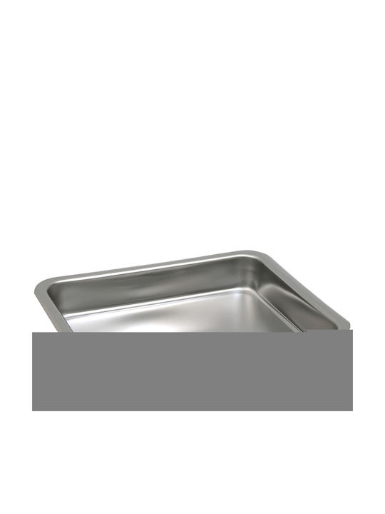 Silver Star Ταψί Ορθογώνιο από Ανοξείδωτο Ατσάλι 45x37cm