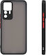 Sonique Color Button Bumper Σιλικόνης / Πλαστικό Μαύρο (Xiaomi 12T / 12T Pro)