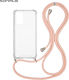Sonique Back Cover Silicone with Strap Pink (Re...