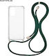 Sonique Dark Back Cover Silicone with Strap Gre...