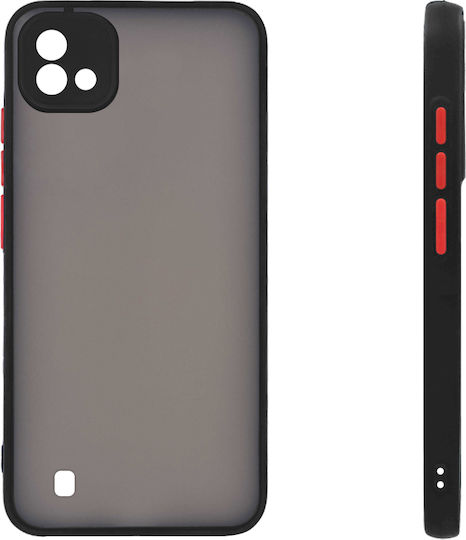 Sonique Color Button Stoßstange Silikon / Kunststoff Schwarz (Realme C11 2021)