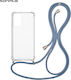 Sonique Back Cover Silicone with Strap Blue (Re...