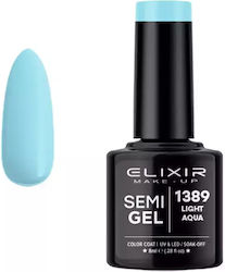 Elixir Semi Хибриден Лак за Нокти Light Aqua 13...