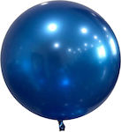 32" Chrom Ballon Blauer Ballon