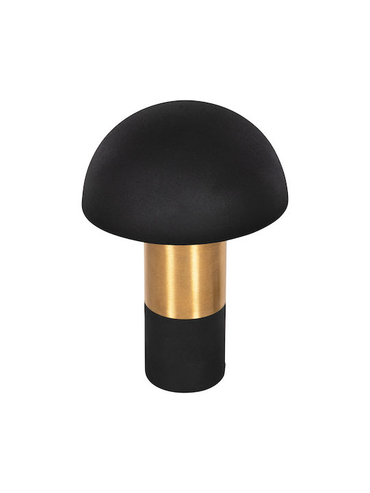 Μεταλλο Tabletop Decorative Lamp with Socket for Bulb E27 Black