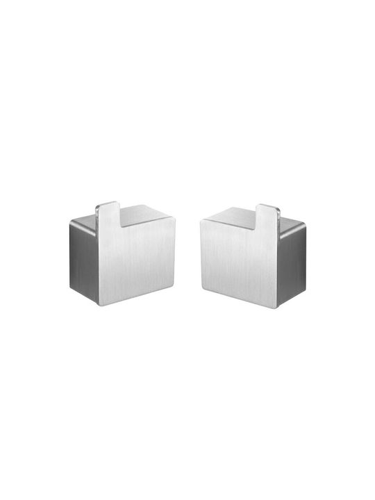 Kapitan Single Wall-Mounted Bathroom Hook ​5.5x5.5cm Inox Gray