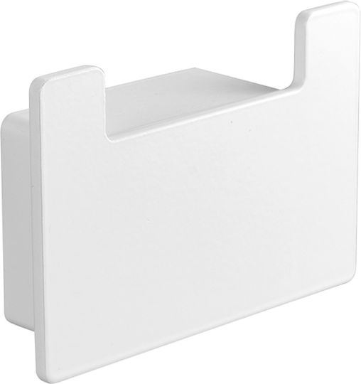 Karag White Matte Bathroom Hook Double Neo 820266
