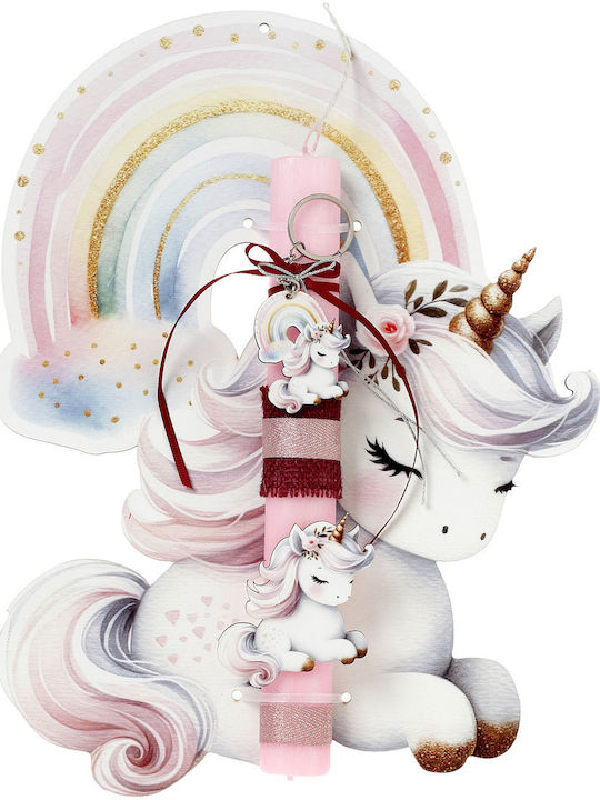 Easter Candle Back Rainbow Unicorn 41-1242a 41-1242a 41-1242a