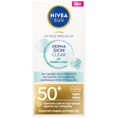 Nivea Sun Derma Skin Clear Sunscreen Cream Face SPF50+ 40ml