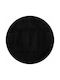 vidaXL Rug Round Shaggy Black