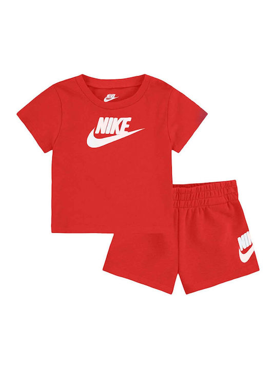 Nike Set pentru copii cu Șorturi Vara 2buc Roșu