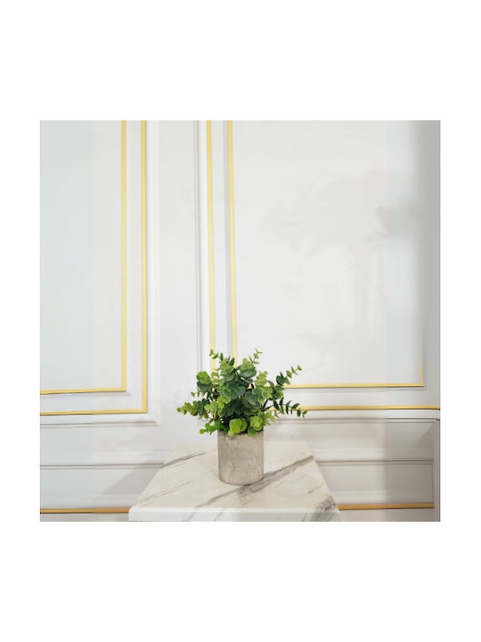 Artificial Plant in Small Pot Eucalyptus Green 23cm Home & Camp