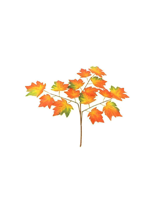 Artificial Decorative Branch Maple Orange 60cm 12pcs