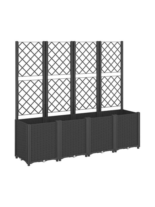 vidaXL Grădină Planter Box Plastic Negru 160x40...