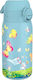 Ion8 Plastic Kids Water Bottle Butterflies Thermos with Straw Non Spill 320ml (Various Designs/Colours)