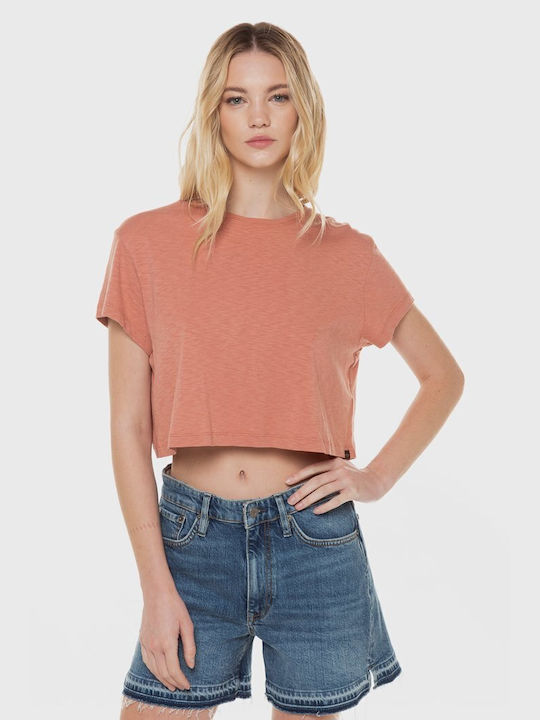 Superdry 'slouchy Women's Crop T-shirt Pink