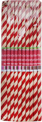 Daco Paper Waffle 50cm x 2m Red White Stripes Hc033