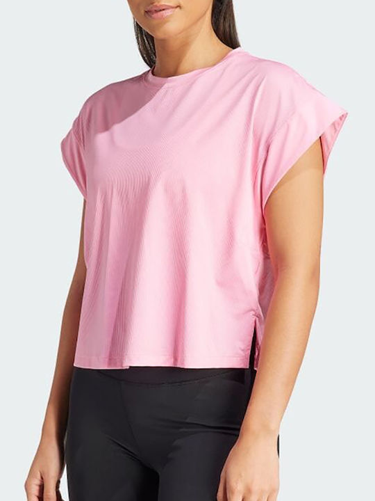 Adidas Studio Women's Athletic T-shirt Pink
