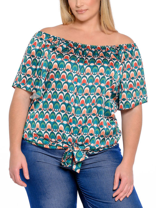 Silky Collection Γυναικεία Μπλούζα Κοντομάνικη ...