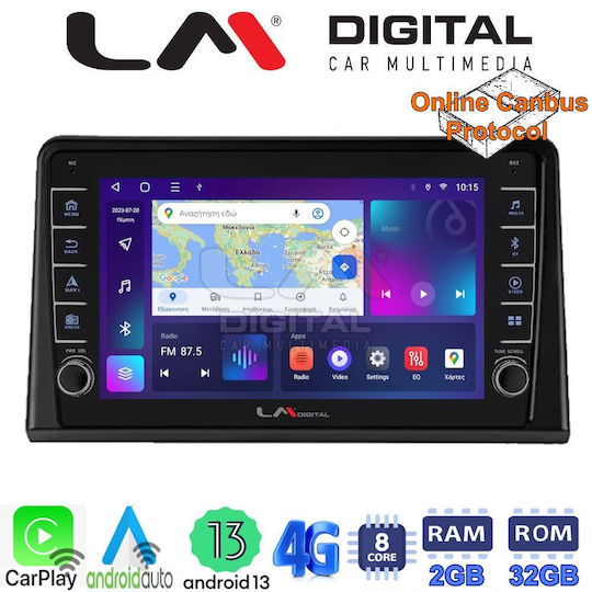 LM Digital Автомобилна Аудио Система (Блутут/USB/WiFi/GPS/Apple-Carplay/Android-Auto)