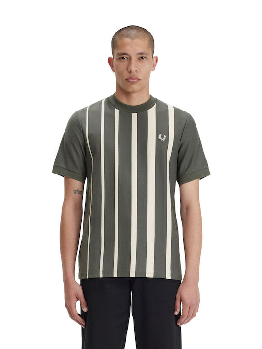 Fred Perry Ανδρικό T-shirt Κοντομάνικο Πράσινο