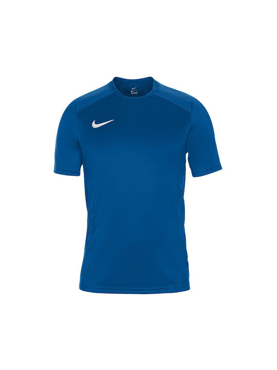 Nike Ανδρική Αθλητική Μπλούζα Κοντομάνικη Dri-Fit Μπλε