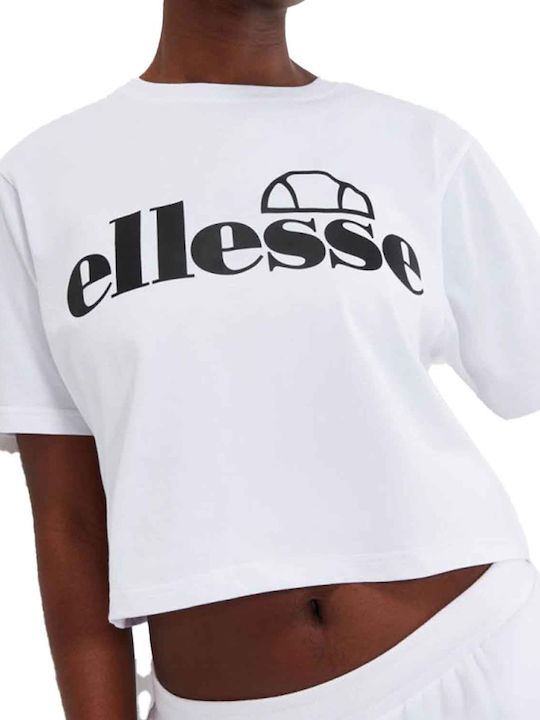 Ellesse Silo Feminin Sport Crop Tricou Alb