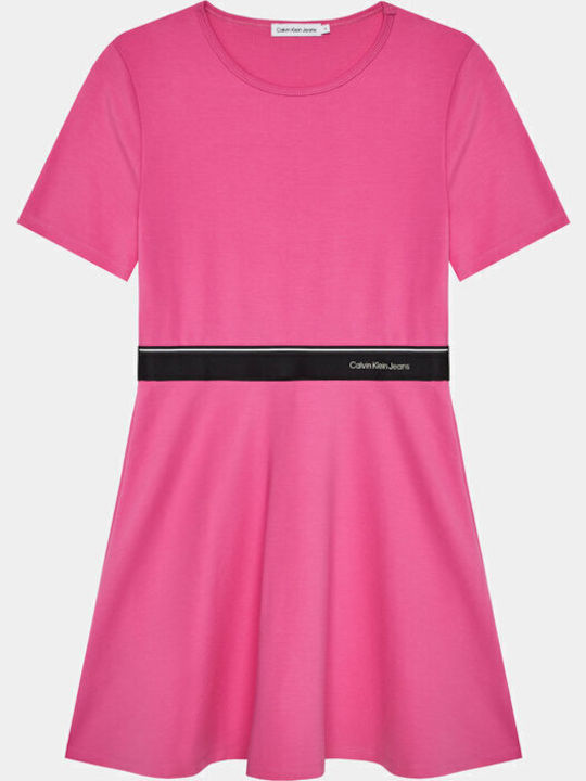 Punto Rochie pentru Copii Mâneca scurta Roz