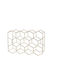 Excellent Houseware Cu picioare Suport pentru Sticle Neagră 44x15x29εκ.