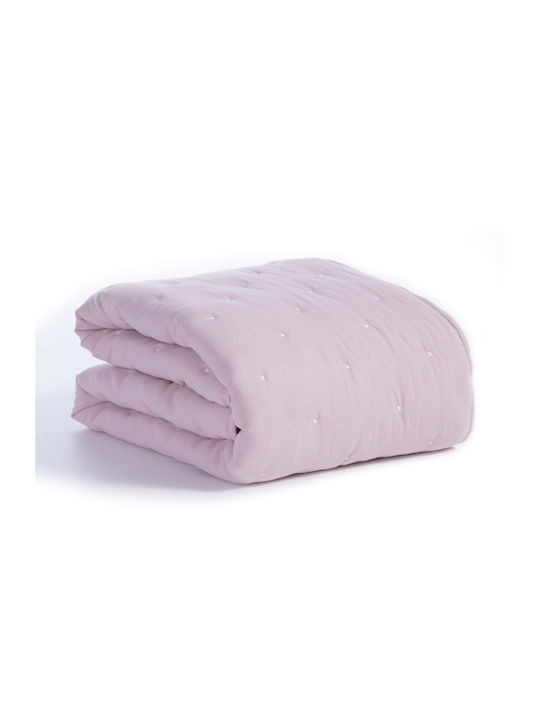 Nef-Nef Homeware Baby Quilt Mikrofaser Shy Pink 110x150cm