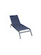 Deckchair Aluminum Gray 208x63x31cm.