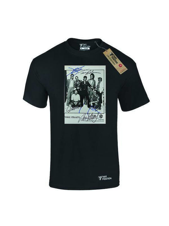 Takeposition Dire Staits Autographs T-shirt White