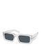 Prada Unisex Sunglasses with Transparent Plastic Frame and Gray Lens PR06YS 12R09T